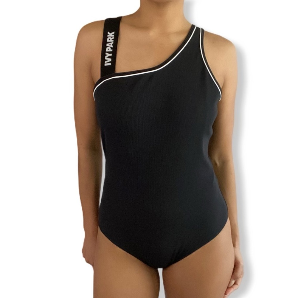 Ivy Park Elastic Logo Bodysuit Black Large